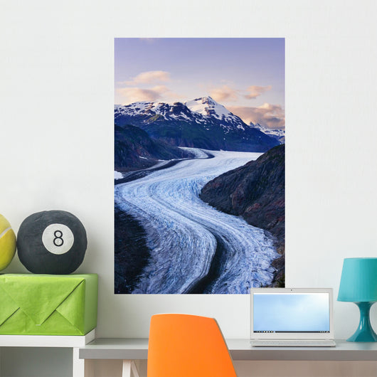Salmon Glacier At Sunset, Northern British Columbia Wall Mural