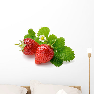 Strawberry Wall Decal shown on a wall