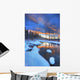 Orange Clouds At Sunset And Little Hazel Creek, Yukon Wall Mural