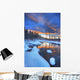 Orange Clouds At Sunset And Little Hazel Creek, Yukon Wall Mural