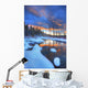 Orange Clouds At Sunset And Little Hazel Creek, Yukon Wall Mural