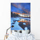 Orange Clouds At Sunset And Little Hazel Creek, Yukon Wall Mural