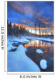 Orange Clouds At Sunset And Little Hazel Creek, Yukon Wall Mural