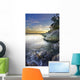 Rocky Shore At Sunset Wall Mural