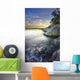 Rocky Shore At Sunset Wall Mural