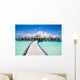 Long Empty Jetty Maldives Wall Decal