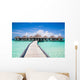Long Empty Jetty Maldives Wall Decal