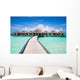 Long Empty Jetty Maldives Wall Decal