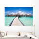 Long Empty Jetty Maldives Wall Decal