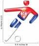 fuÃŸball serbien football serbia symbol Wall Decal