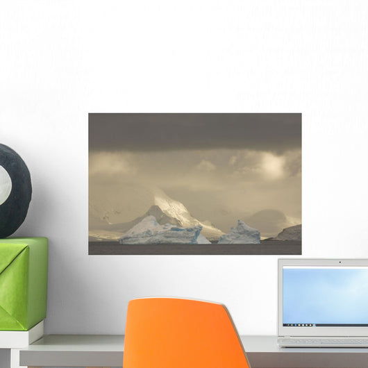 Massive Icebergs Drift Through The Errera Channel Wall Mural