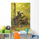 Sugar Cabin In Autumn Wall Mural