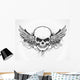 Human Skull Wall Decal