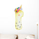 One Year Old Unicorn Wall Decal