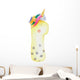 One Year Old Unicorn Wall Decal