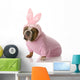 Dog Dressed up as Easter Bunny Wall Decal