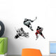 Ice Hockey Trio Wall Decal