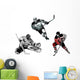 Ice Hockey Trio Wall Decal