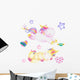 Unicorn Party Wall Decal Sticker Set