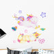 Unicorn Party Wall Decal Sticker Set