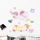 Unicorn Party Wall Decal Sticker Set
