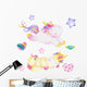 Unicorn Party Wall Decal Sticker Set