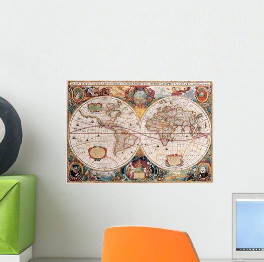 High-Quality Antique Map - Henricus Hondius 1630 Wall Mural