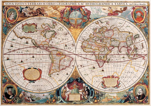 High-Quality Antique Map - Henricus Hondius 1630 Wall Mural