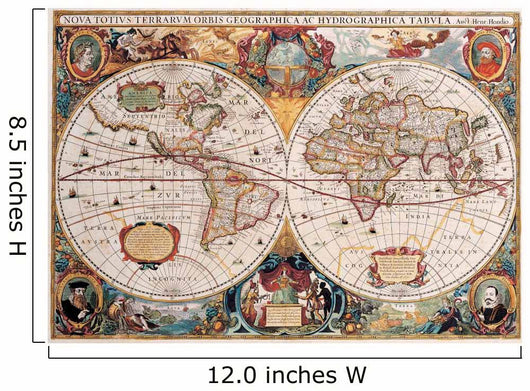 High-Quality Antique Map - Henricus Hondius 1630 Wall Mural