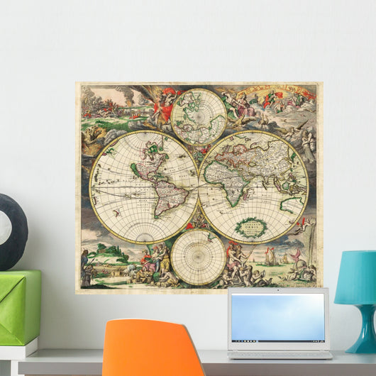 High-Quality Antique Map - Schagen Wall Mural