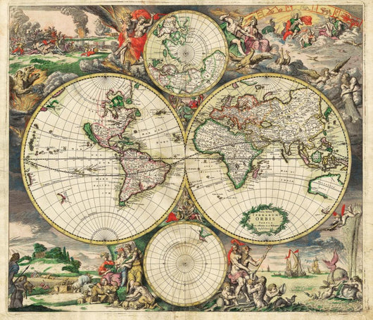 High-Quality Antique Map - Schagen Wall Mural