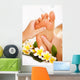 Exotic foot massage and spa foot treatment. Wall Mural
