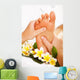 Exotic foot massage and spa foot treatment. Wall Mural