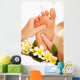 Exotic foot massage and spa foot treatment. Wall Mural