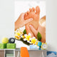 Exotic foot massage and spa foot treatment. Wall Mural