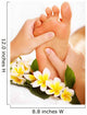 Exotic foot massage and spa foot treatment. Wall Mural