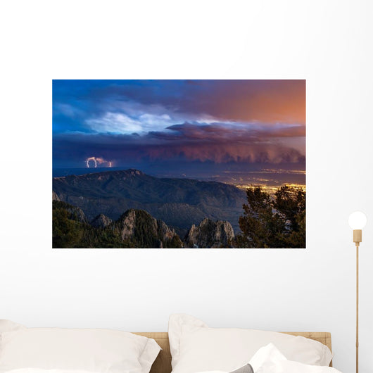 Lightning from Distant Thunderstorm Wall Decal