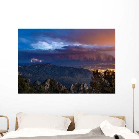 Lightning from Distant Thunderstorm Wall Decal