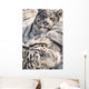 White Bengal Tigers, Forestry Farm, Saskatoon, Saskatchewan Wall Mural