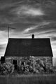 Infrared Image Of Abandoned House Wall Mural