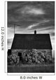 Infrared Image Of Abandoned House Wall Mural
