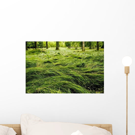 Green Bed Wall Decal