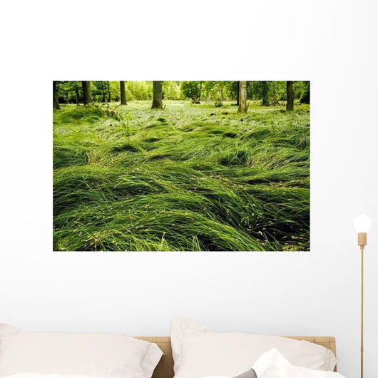 Green Bed Wall Decal