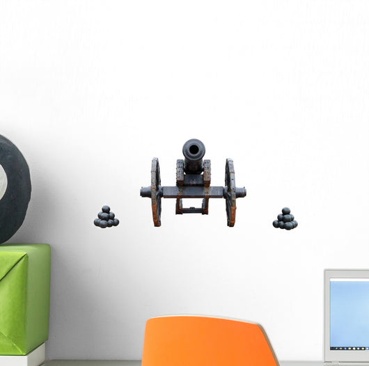 Ancient Military Cannon Ball Wall Decal Sticker Set