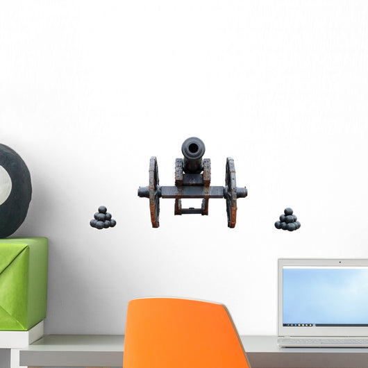 Ancient Military Cannon Ball Wall Decal Sticker Set