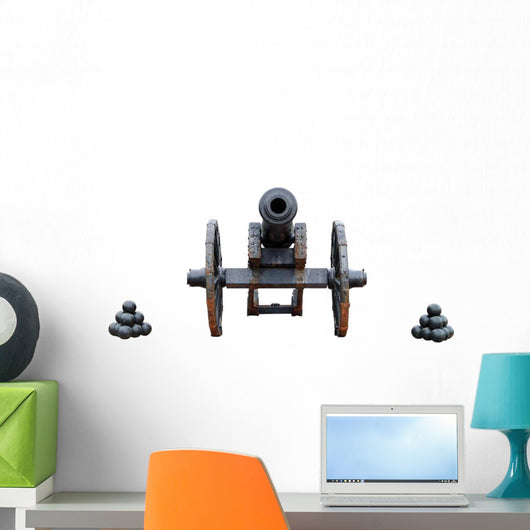 Ancient Military Cannon Ball Wall Decal Sticker Set