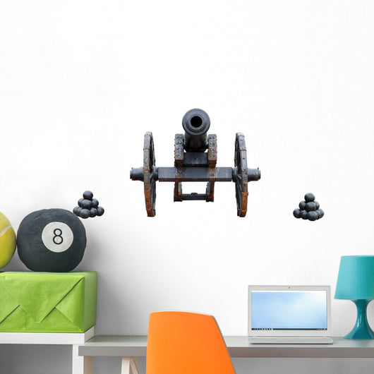 Ancient Military Cannon Ball Wall Decal Sticker Set