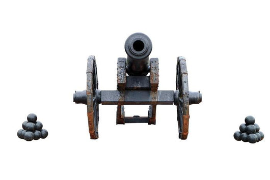 Ancient Military Cannon Ball Wall Decal Sticker Set
