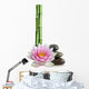 lotus flower, stones and bamboo Wall Decal