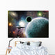 Space Craft near Planet Wall Mural